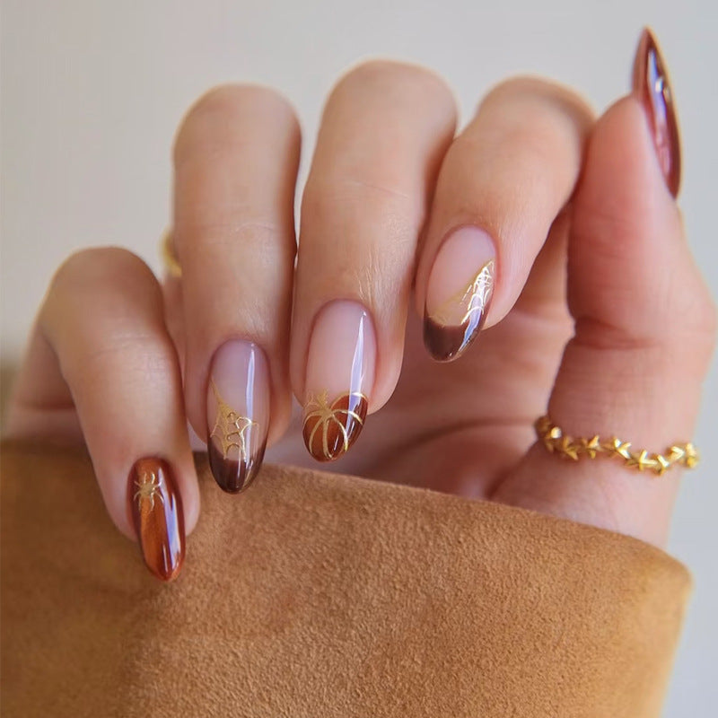 Elegant Heart-Designed Press-On Nail Tips Bowlift