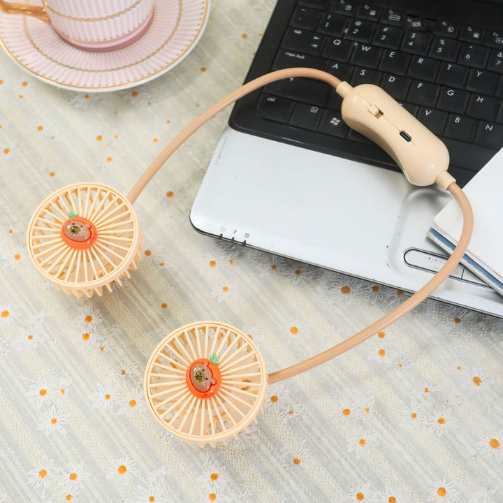 Unisex Flexible Neck Fan with Portable Design Bowlift