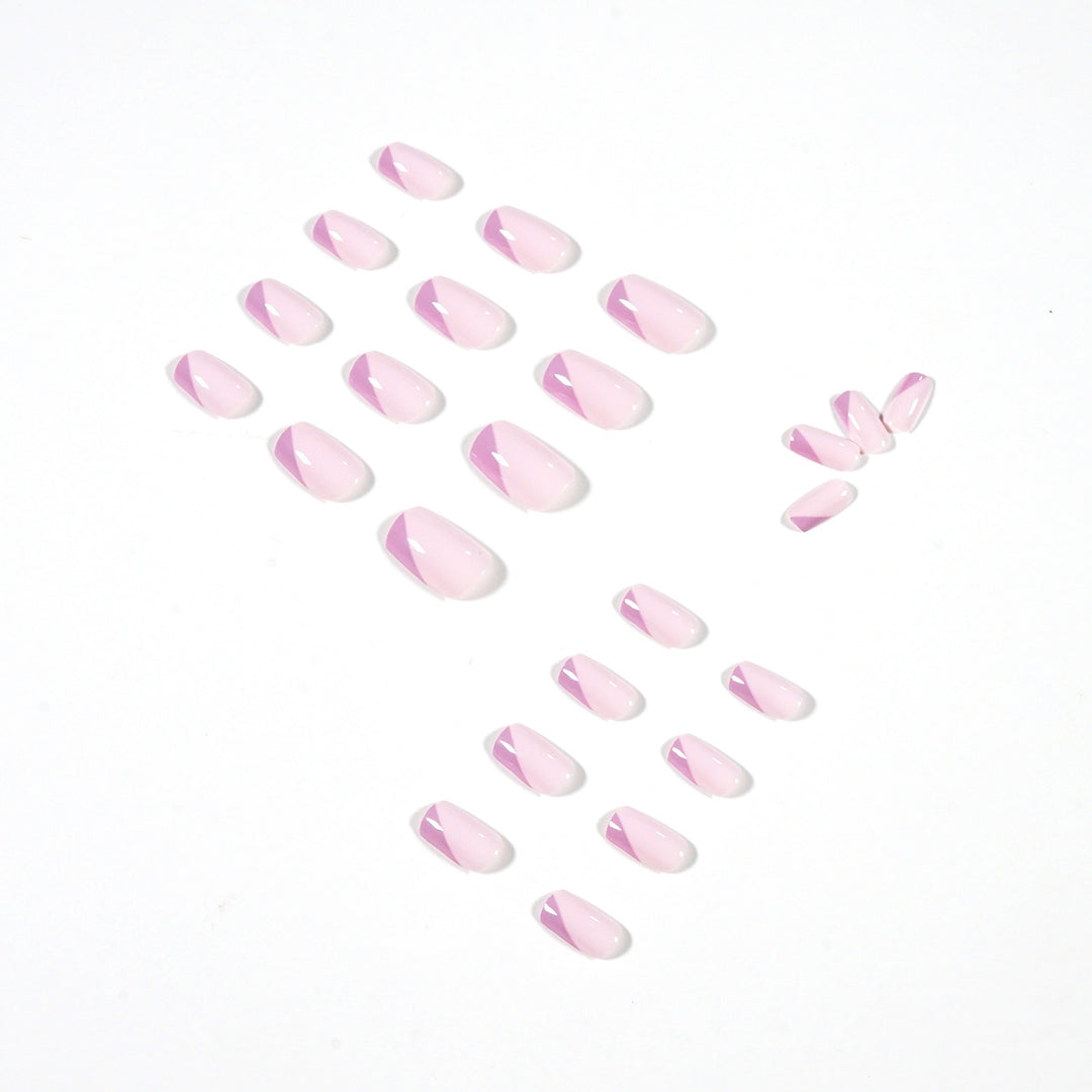 Artistic Nail Art with Modern French Tip Design Bowlift
