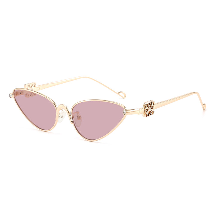 Women's Cat-Eye Sunglasses with Elegant Accents and UV Protection Bowlift