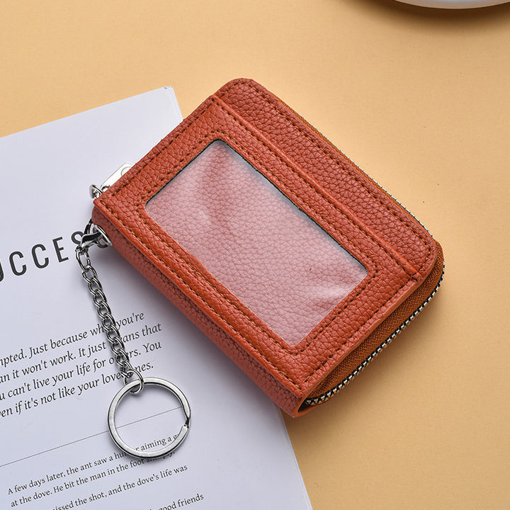 Textured  Zip Around Card Holder Bowlift