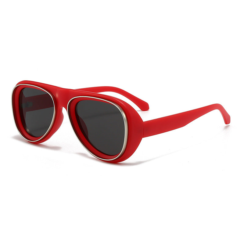 Women's fashionable retro sunglasses with wide frame Bowlift