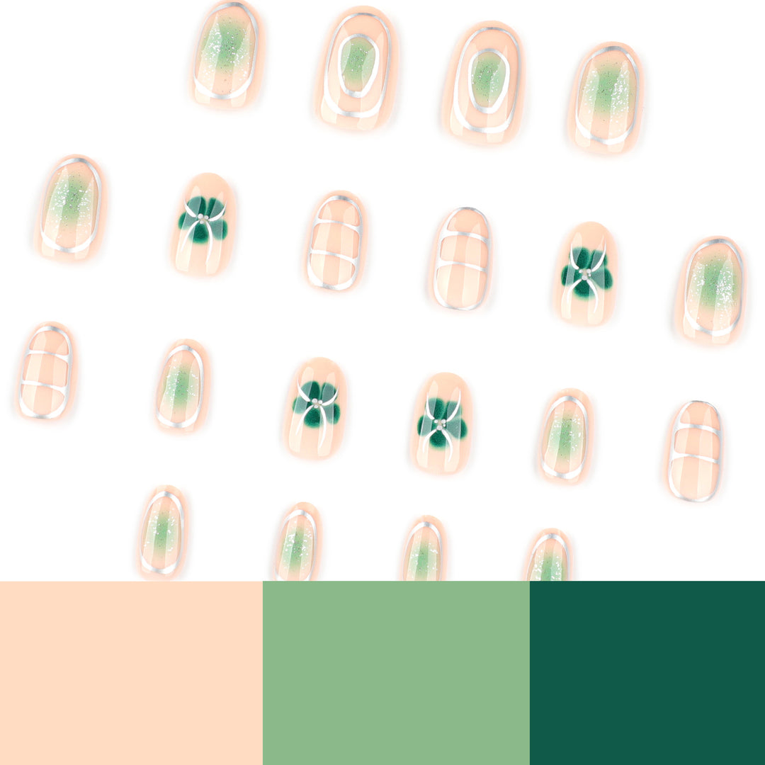Elegant Nail Art with Floral Design Bowlift