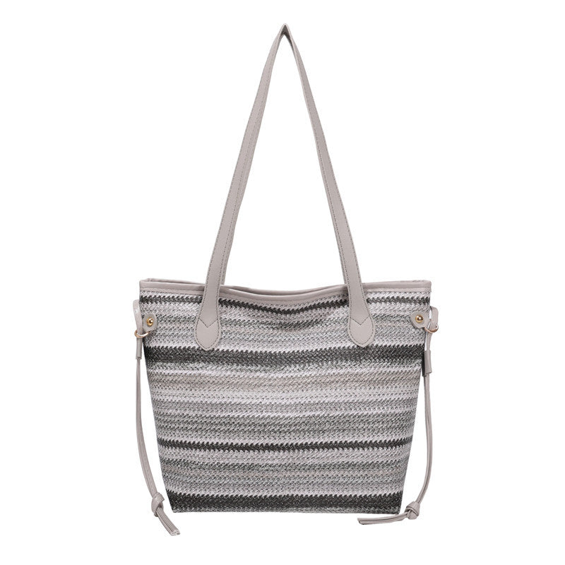 WoStylish Woven Beach Tote Bag Bowlift