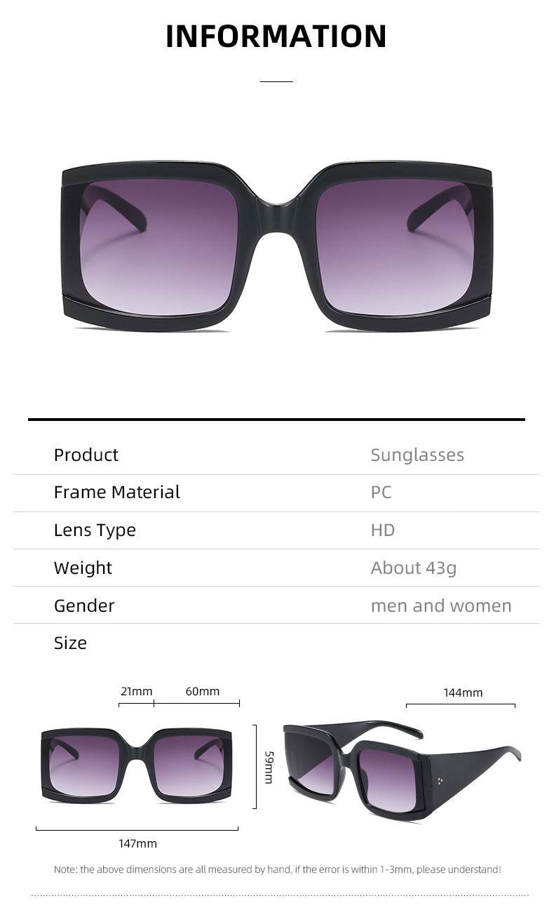 Women's Fashion Oversized Sunglasses Bowlift