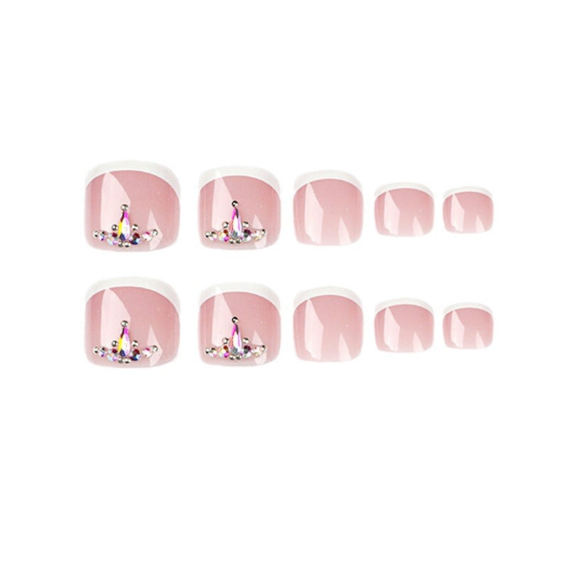 Artful toenail art with glitter and geometric accents Bowlift