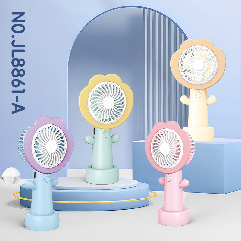 Flower-Shaped Handheld Cooling Fan Bowlift