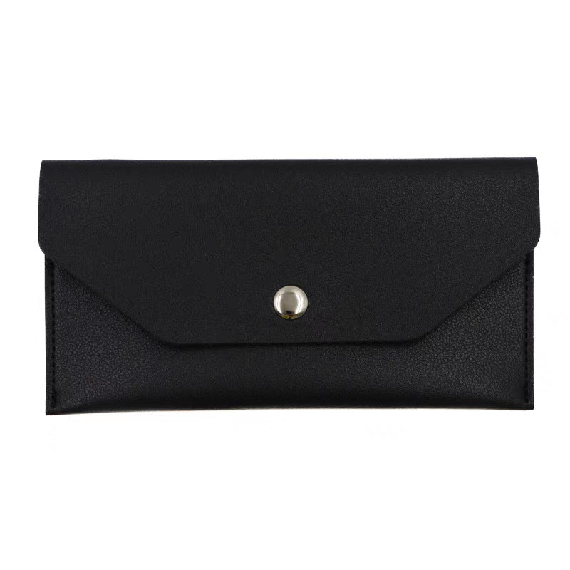 Leather Envelope Sunglasses Case with Snap Closure Bowlift