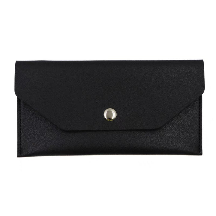 Leather Envelope Sunglasses Case with Snap Closure Bowlift