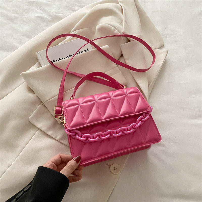 Quilted Mini Satchel Handbag Bowlift
