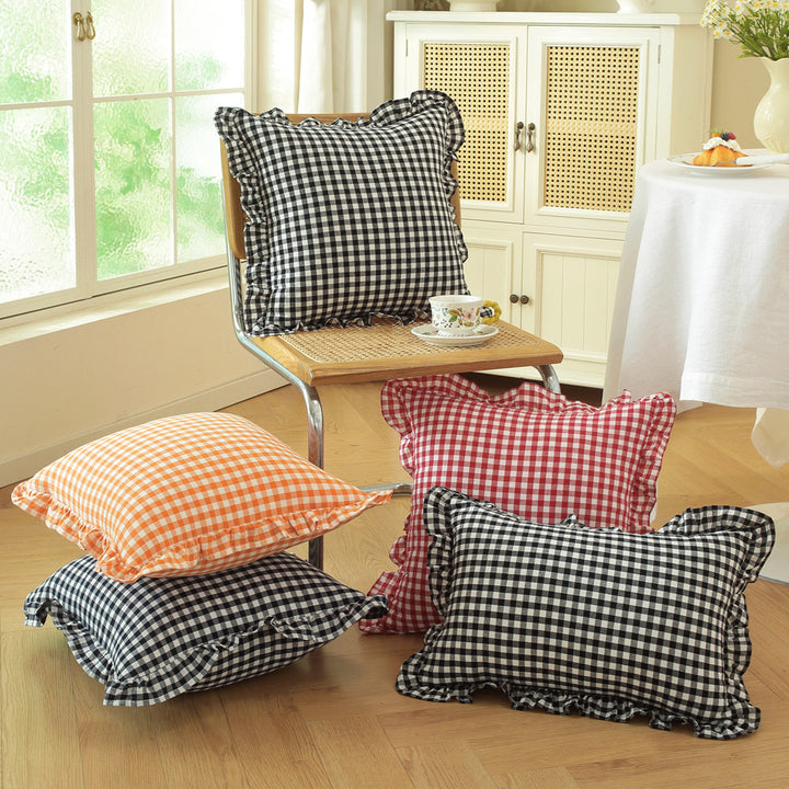 Decorative Ruffled Throw Pillows