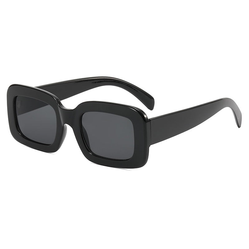 Retro Chunky Rectangular Acetate Sunglasses with Polarized Full UV Protection Bowlift
