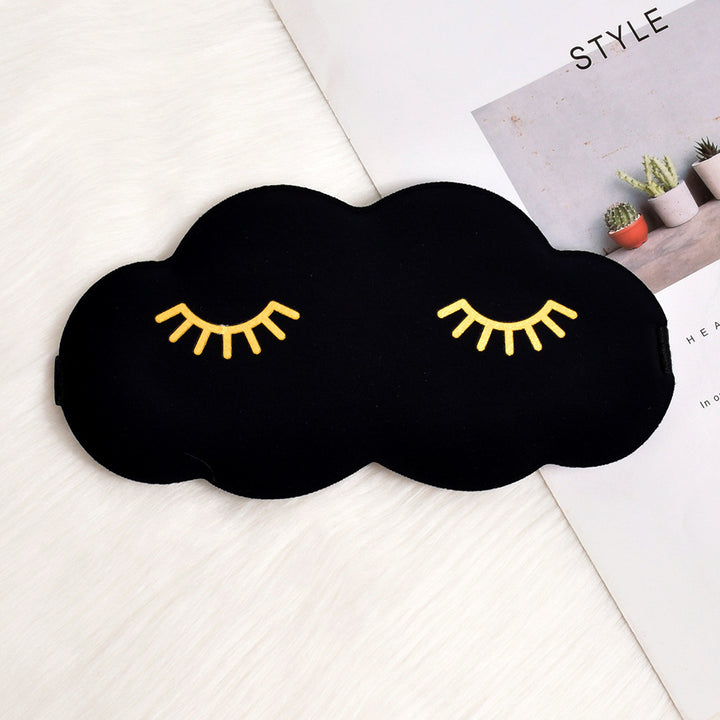 Women's cute cloud sleep mask made of memory foam with ergonomic padding and adjustable elastic band Bowlift