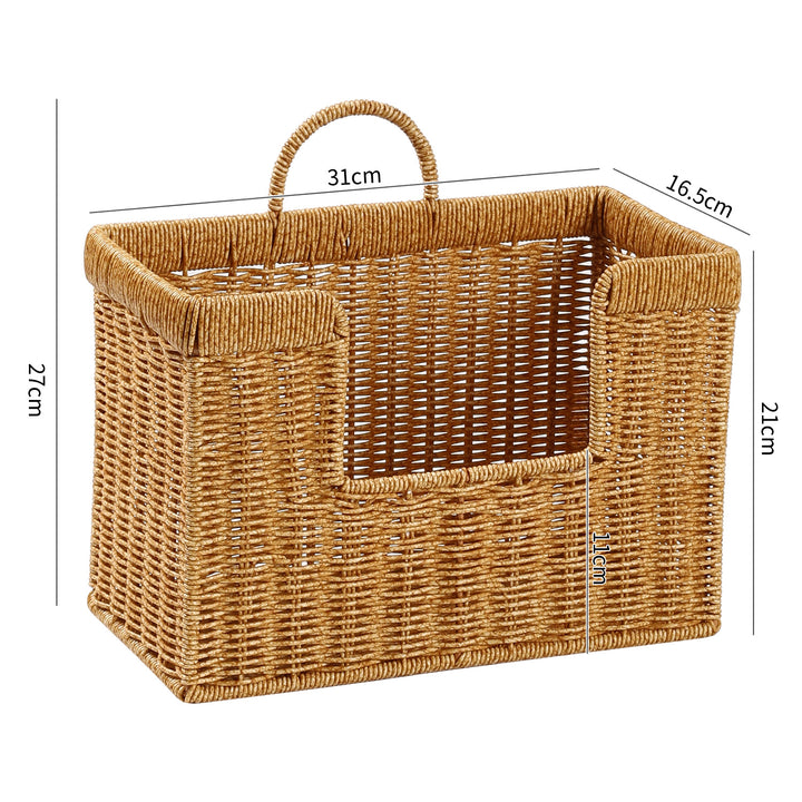 Woven Storage Caddy with Ergonomic Handle Bowlift