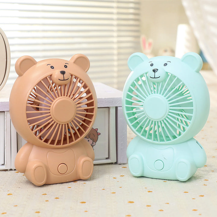 Portable Usb Hand Fan in Creative Bear Design Bowlift