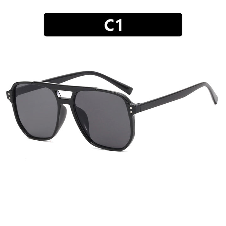 Women's oversized sunglasses with geometric design and UV protection Bowlift