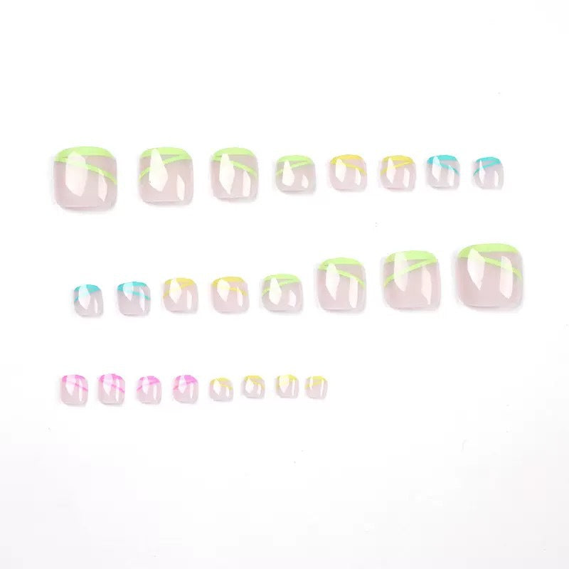 Nail art set with creative neon decorations Bowlift