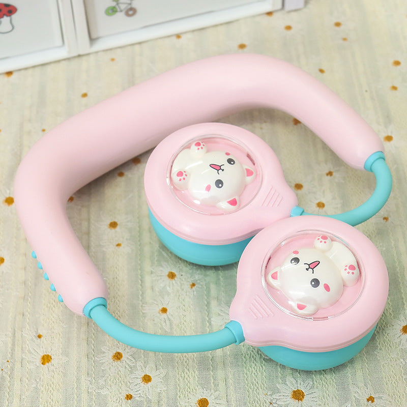 Women's Portable Neck Fan with Cooling Spray Function Bowlift