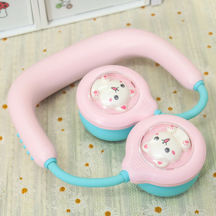 Women's Portable Neck Fan with Cooling Spray Function Bowlift