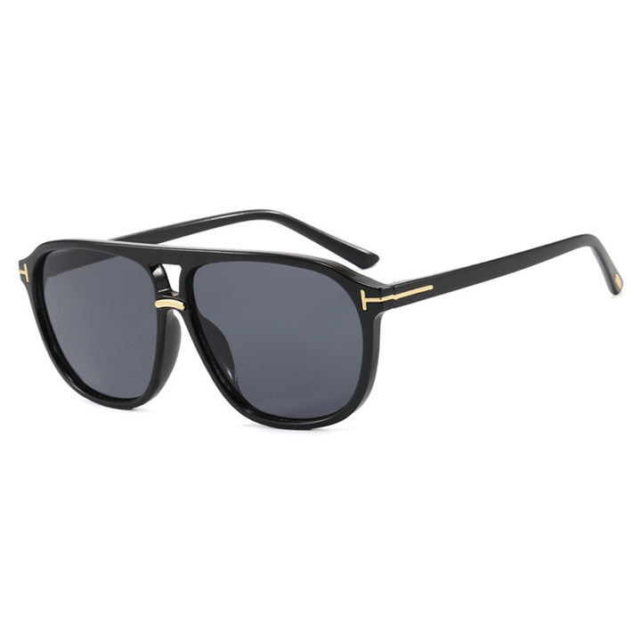 Women's square sunglasses with luxurious tortoiseshell pattern and polarized lenses Bowlift
