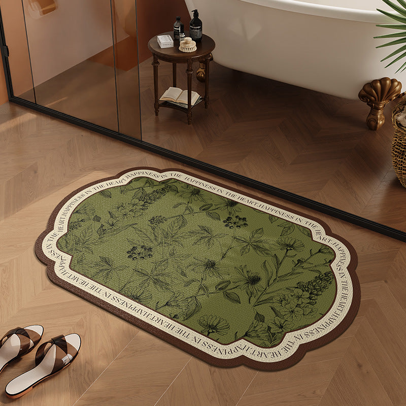 Floral Embellished Area Mat Bowlift