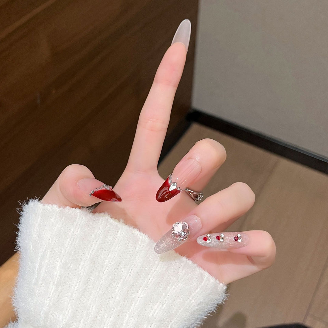 Stylish Stiletto Press-On Nail Extensions Bowlift