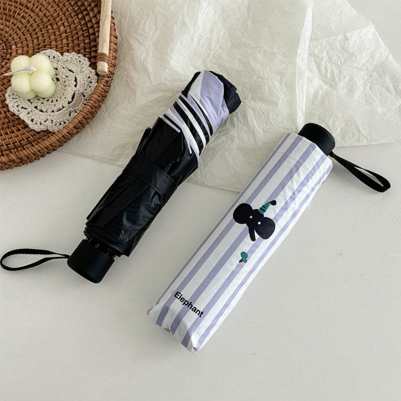 Women's foldable umbrella with animal design Bowlift