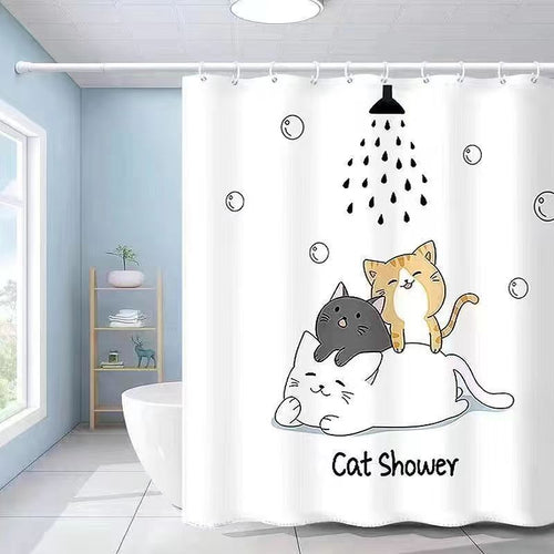 Decorative Shower Curtain Bowlift