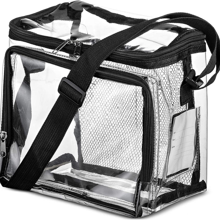Transport bag made of transparent material with mesh pockets Bowlift