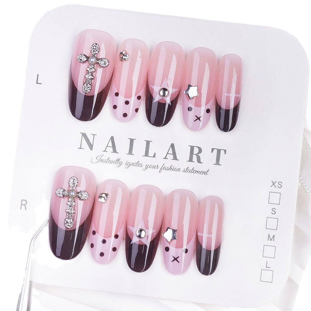 Creative Themed Press-On Nail Set Bowlift