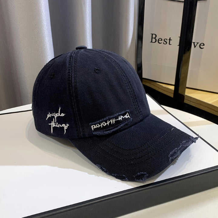 Unisex Distressed Graphic Baseball Hat Bowlift