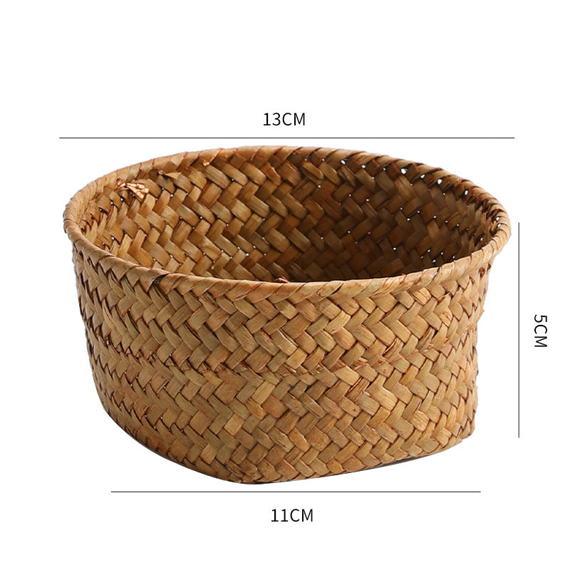 Handmade Natural Fiber Storage Basket Bowlift