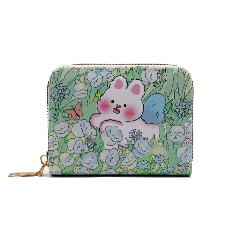 Cartoon-Themed Zip Wallet