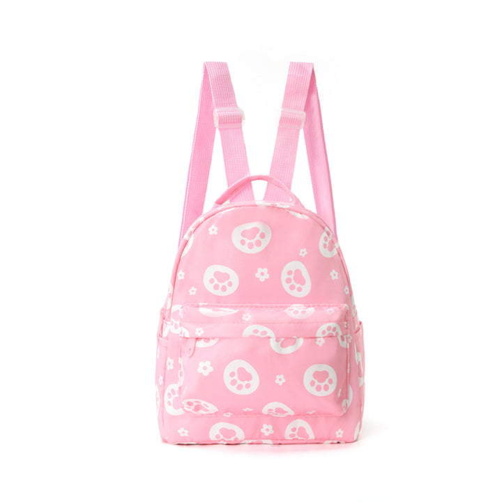 Cute Backpack with Paw Print Design Bowlift