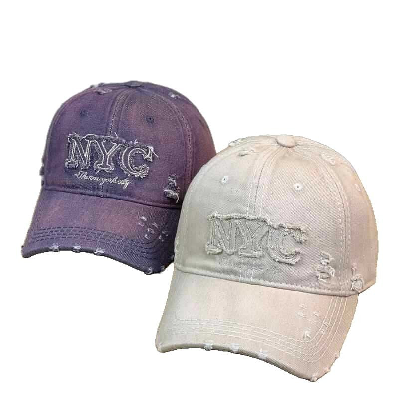 Women's Distressed Fashion Baseball Cap Bowlift