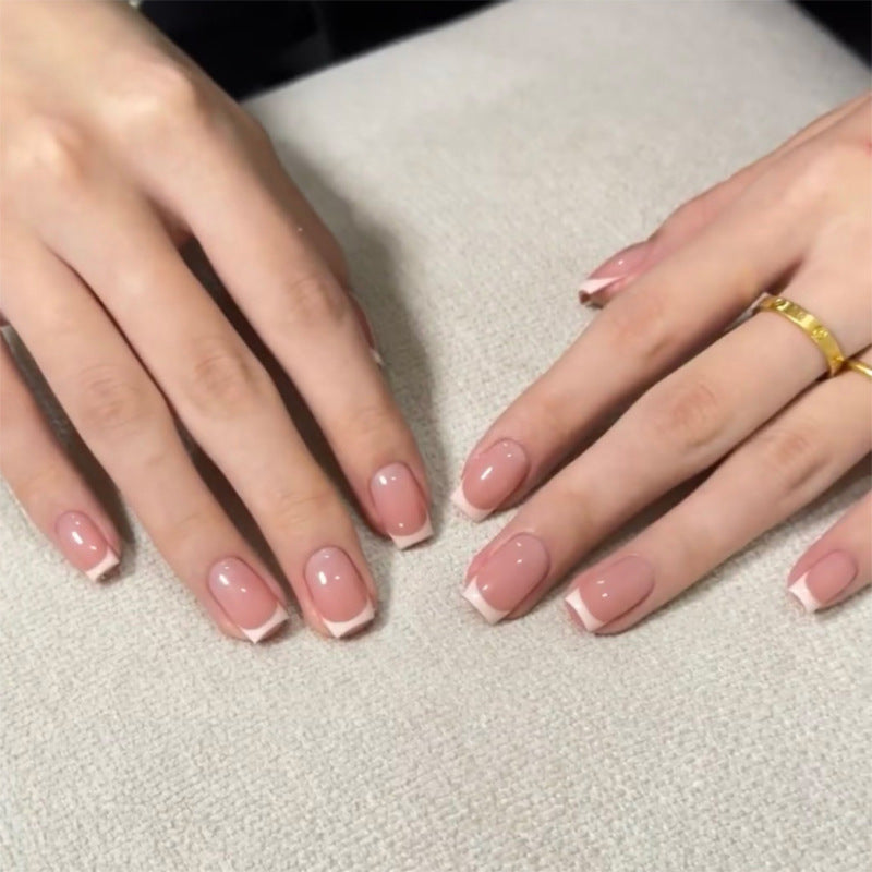 Elegant French Manicure Nail Art Bowlift