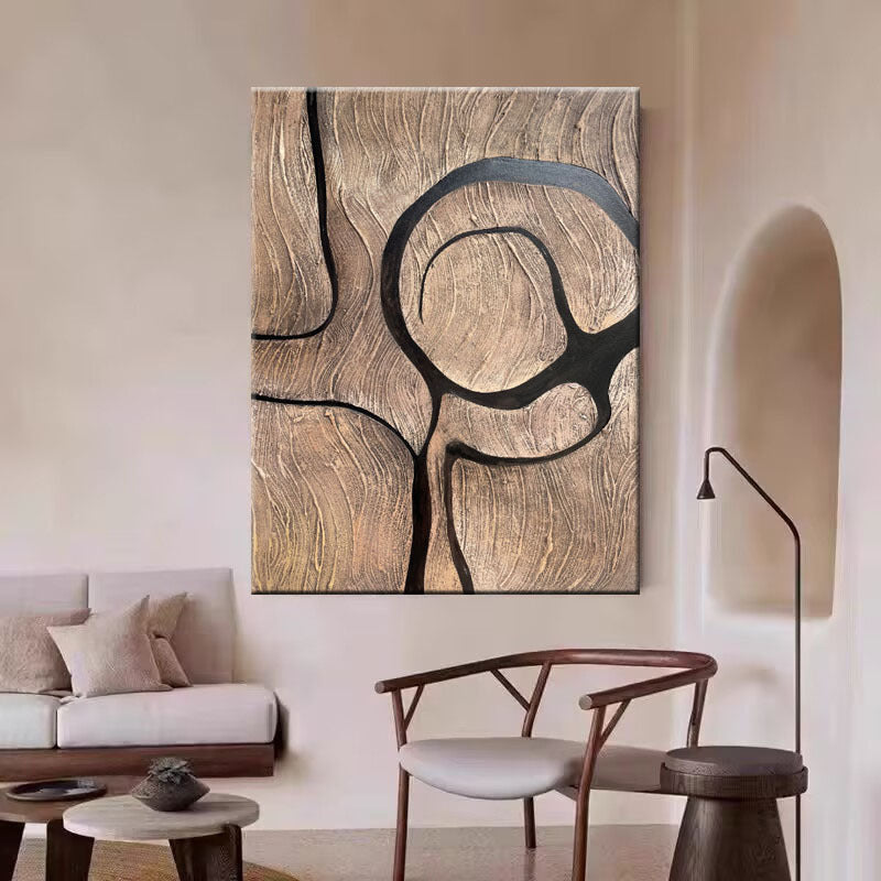 Artistic Abstract Textured Canvas Artwork