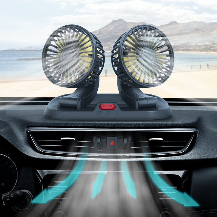 Dual Fan Car Air Circulation System Bowlift