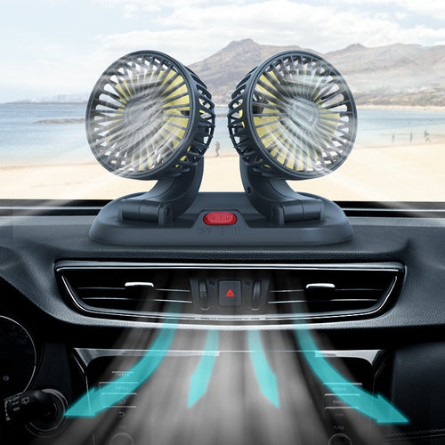 Dual Fan Car Air Circulation System Bowlift