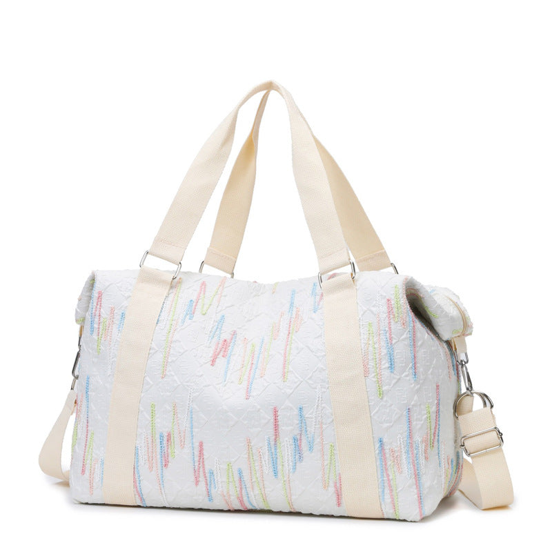 Multifunctional sports and travel bag with creative texture Bowlift