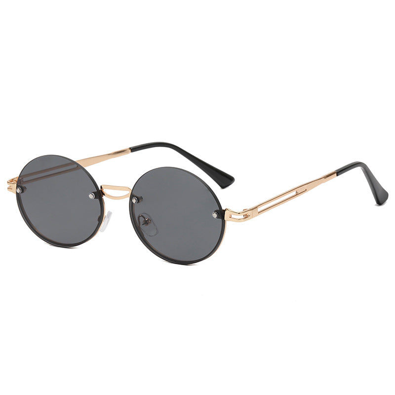 Women's round sunglasses with fine metal frame Bowlift