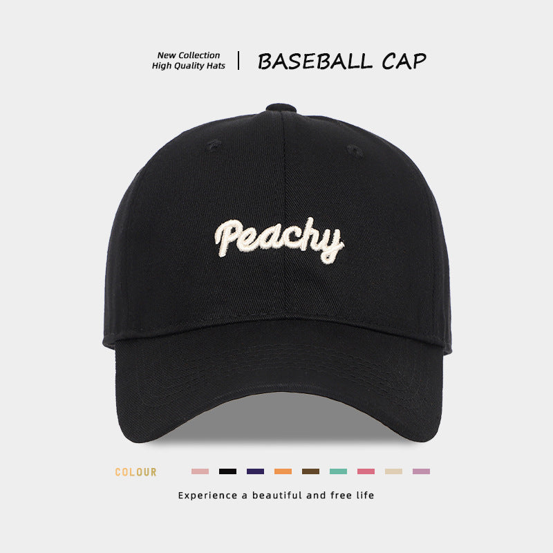Stylish Peachy Embroidered Baseball Cap