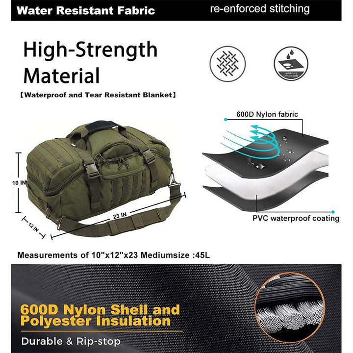 Tactical Multi-Purpose Duffel Bag Bowlift