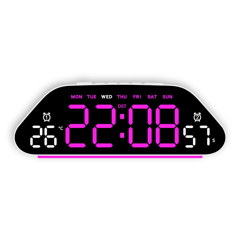 Digital Multifunctional Alarm Clock with Temperature and Date Display Bowlift