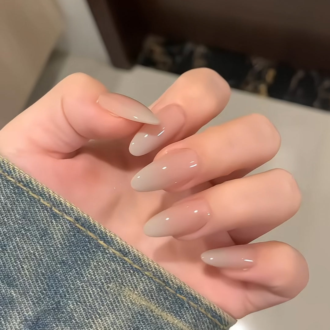 Elegant Coffin-Shaped Press-On Nails Bowlift