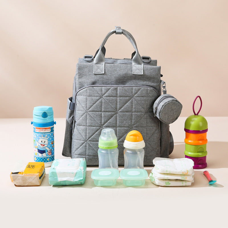 Multi-Functional Quilted Backpack Bowlift