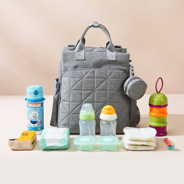 Multi-Functional Quilted Backpack Bowlift