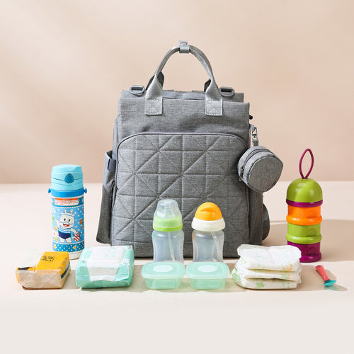 Multi-Functional Quilted Backpack Bowlift