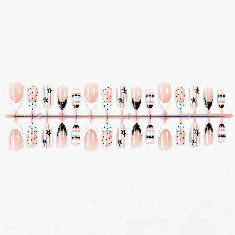 Artistic Gradient Press-On Nail Set Bowlift