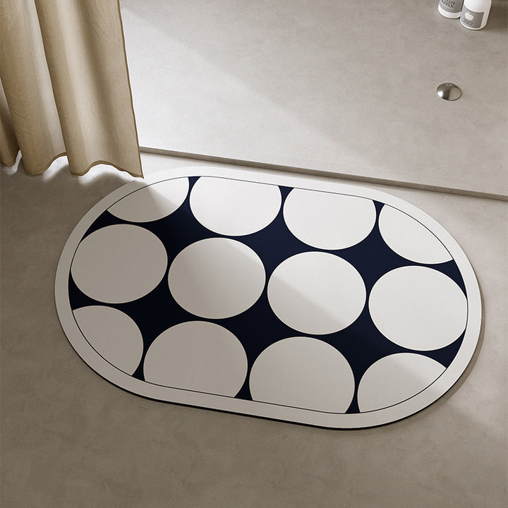 Playful Cat-Themed Bath Mat Bowlift